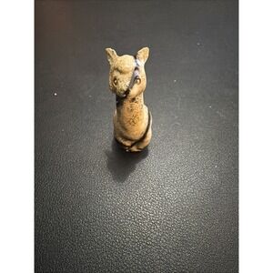 Vintage Artemis Riconada Ceramic Alpaca Llama Figure Brown